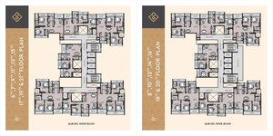 Floor Plan in 2 BHK Apartment at Shreeji Infinity, Kharghar Sector 11 – for Sale