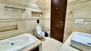 Bathroom in 4 BHK Builder Floor at Hauz Khas Enclave – for Rent