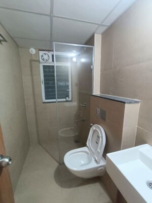 Bathroom in 2 BHK Apartment at Runwal The Central Park, Chinchwad – for Rent