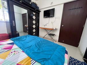 Bedroom in 2 BHK Apartment at Aswani Galaxy, Wakad – for Rent