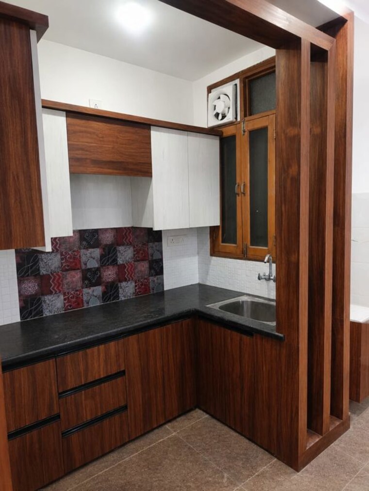 Kitchen, vasundhara sector 1 3 Bedroom 1500 Sq.Ft. Builder Floor In Vasundhara Sector 1 Ghaziabad 10574468