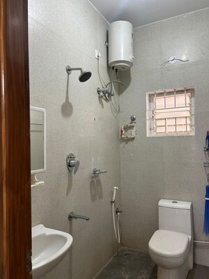 Bathroom in 3 BHK Apartment at Enlite Homes, Amrutahalli – for Rent