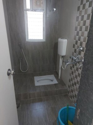 Bathroom in 3 BHK Apartment at SAA Sai Avishkar, Dhayari – for Rent