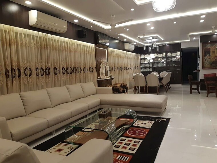Living Room, satyam-imperial-heights 5 Bedroom 2400 Sq.Ft. Apartment In Ghansoli Navi Mumbai 10569938