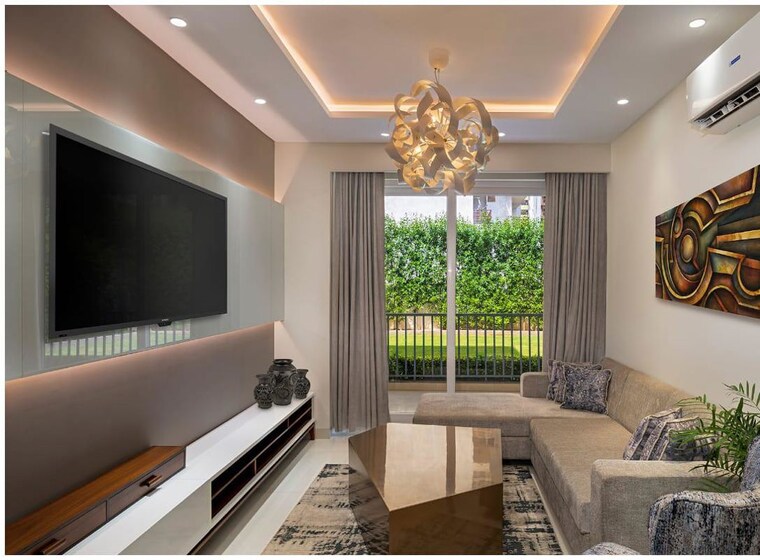 Living Room, motia-blue-ridge 3 Bedroom 1721 Sq.Ft. Apartment In Dhakoli Zirakpur 10574602