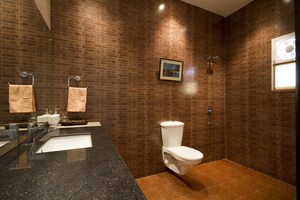 Bathroom in 3 BHK Apartment at Ghazipur – for Sale