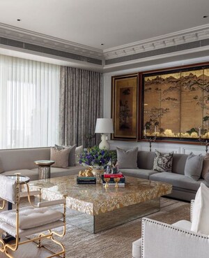 Living Room in 3 BHK Apartment at Lodha The Park, Worli – for Sale