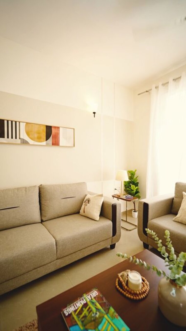 Living Room, kingswood-court 2.5 Bedroom 1400 Sq.Ft. Apartment In Sain Vihar Ghaziabad 10574810