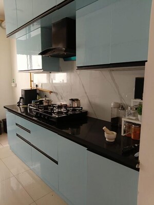 Kitchen in 2.5 BHK Apartment at Mantri Webcity, Hennur Road – for Rent