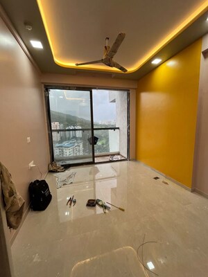 Living Room in 1 BHK Apartment at Unnathi Woods Phase 3, Ghodbunder Road – for Rent