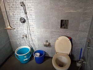 Bathroom in 2 BHK Apartment at Puraniks Kanchanpushp Complex, Kavesar – for Rent