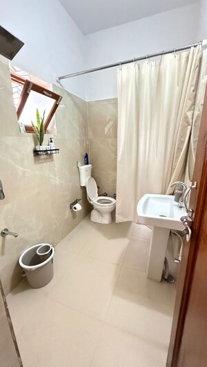 Bathroom in 3 BHK Builder Floor at Vasant Vihar – for Rent