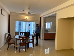 Living Room in 3 BHK Apartment at Raghuram The Vue Residences, Puppalaguda – for Rent