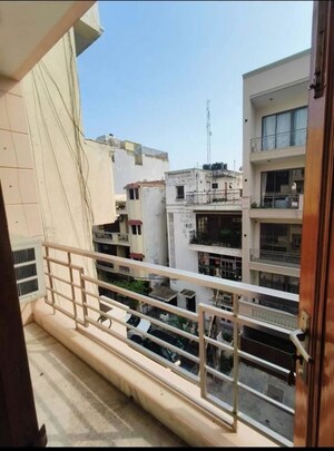 Balcony in 2 BHK Builder Floor at East Of Kailash – for Rent