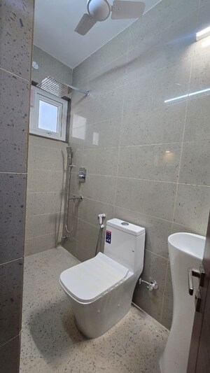 Bathroom in 3 BHK Apartment at Vasant Kunj – for Rent