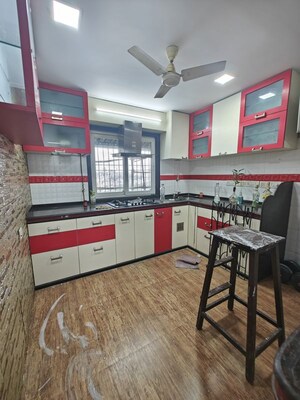 Kitchen in 2 BHK Apartment at Sagar Darshan Towers, Nerul – for Rent