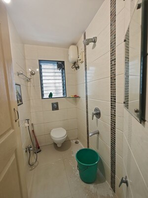 Bathroom in 2 BHK Apartment at Sagar Darshan Towers, Nerul – for Rent