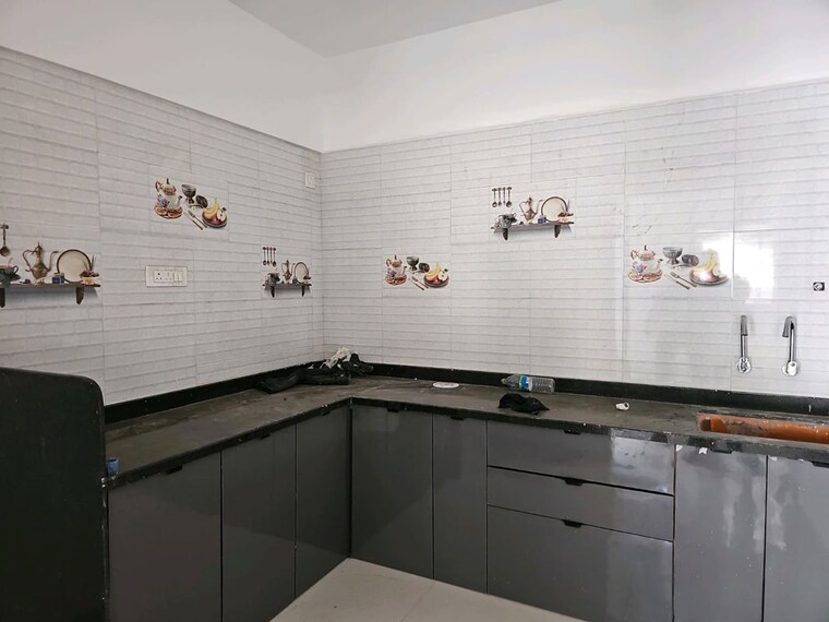Kitchen, voski-emerald 2 Bedroom 905 Sq.Ft. Apartment In Kharadi Pune 10573096