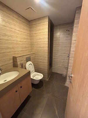 Bathroom in 4 BHK Apartment at Lodha Bellagio, Powai – for Rent
