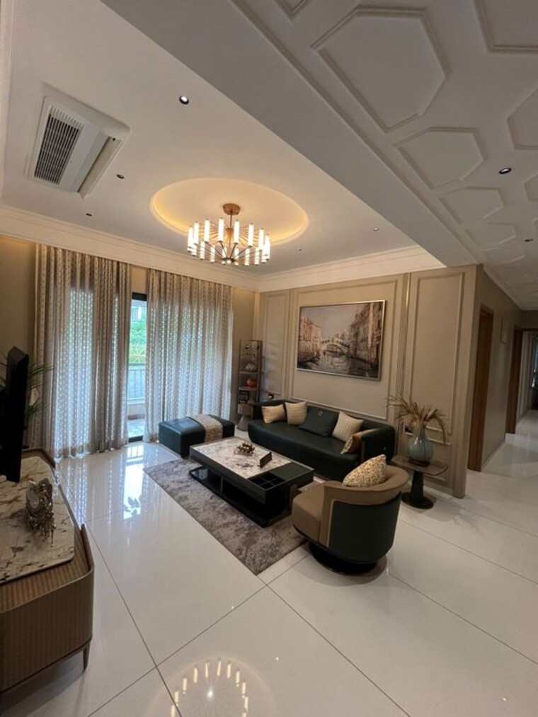 Living Room, austin-yana 4 Bedroom 1600 Sq.Ft. Apartment In Tathawade Pune 10575568
