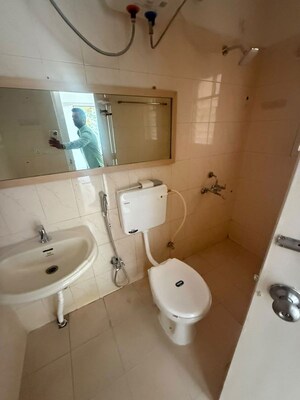 Bathroom in 2 BHK Apartment at Goel Ganga Carnation, Koregaon Park – for Rent