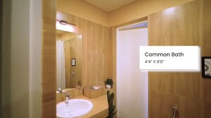 Bathroom in 3 BHK Apartment at Hiranandani Gardens Lake Castle, Powai – for Sale