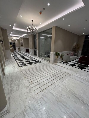 Building Lobby in 4 BHK Apartment at Lodha Bellagio, Powai – for Rent