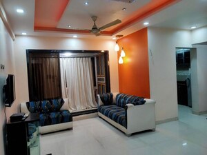 Living Room in 2 BHK Apartment at Patel Heritage, Kharghar – for Rent