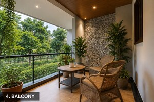 Balcony in 3 BHK Villa at Thiruvankulam – for Sale