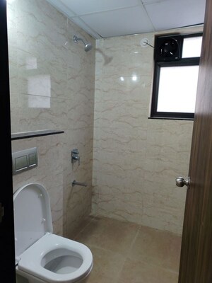 Bathroom in 3 BHK Apartment at Shapoorji Pallonji Sensorium, Hinjewadi – for Rent
