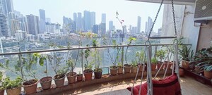 Balcony in 3 BHK Apartment at Prabhadevi CHS, Prabhadevi – for Sale