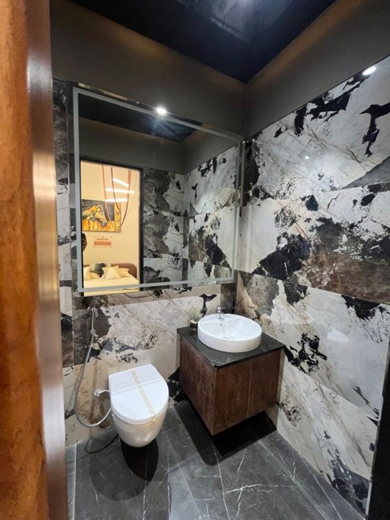 Attached Bathroom, aishwaryam-f-premium 3 Bedroom 1023 Sq.Ft. Apartment In Tathawade Pune 10575866