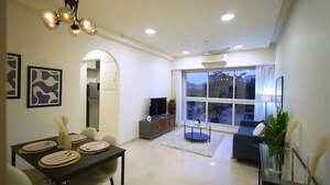 Living Room in 1 BHK Apartment at Godrej The Trees, Vikhroli East – for Sale