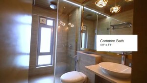 Living Room in 4 BHK Apartment at Oberoi Realty Esquire, Goregaon East – for Sale