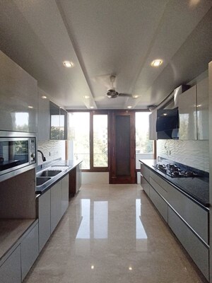 Kitchen in 4 BHK Builder Floor at Greater Kailash – for Rent