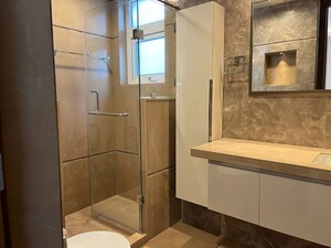 Bathroom in 4 BHK Builder Floor at Green Park Extension – for Rent