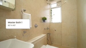 Bathroom in 2 BHK Apartment at Romell Aether, Goregaon East – for Sale