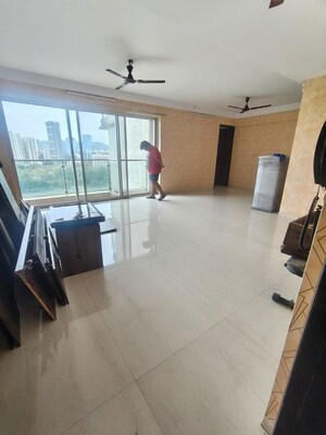 Living Room in 3 BHK Apartment at Cloud 36 Mumbai, Ghansoli – for Rent