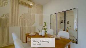 Living Room in 3 BHK Apartment at L&T Emerald Isle, Powai – for Sale