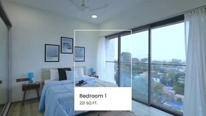 Bedroom in 3 BHK Apartment at Rustomjee Paramount F Wing, Khar West – for Sale