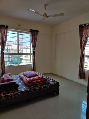 Bedroom in 3 BHK Apartment at Yashada Bluewoods, Pimple Saudagar – for Rent