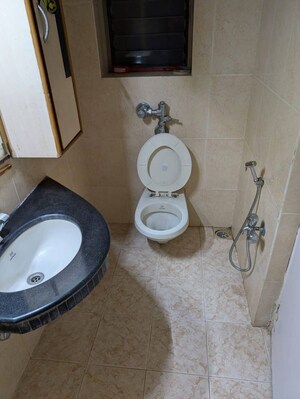 Bathroom in 3 BHK Apartment at Sector 16a Sanpada – for Rent