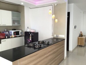 Kitchen in 3 BHK Apartment at Magarpatta City Roystonea, Hadapsar – for Rent