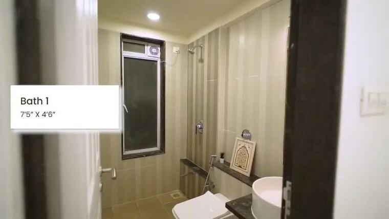 Bathroom, aspen-park 2 Bedroom 592 Sq.Ft. Apartment In Goregaon East Mumbai 10576265