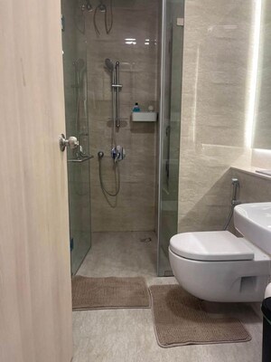 Bathroom in 3 BHK Apartment at Carter Apartments, Bandra West – for Rent