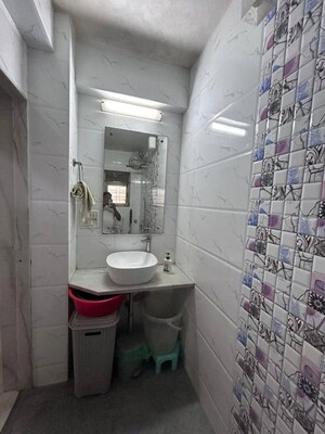 Bathroom in 3 BHK Apartment at Khar Gymkhana Apartment, Khar West – for Rent