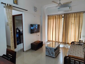 Living Room in 2 BHK Apartment at K Raheja Heights, Malad East – for Rent