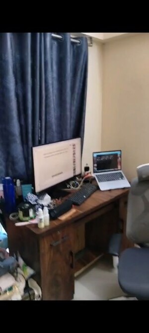 Living Room in 1 BHK Apartment at Chandak Nishchay, Borivali East – for Rent