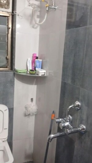 Bathroom in 1 RK Apartment at Sethia Aashray Phase 1, Kandivali East – for Rent