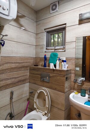 Bathroom in 2 BHK Builder Floor at Kalkaji – for Rent